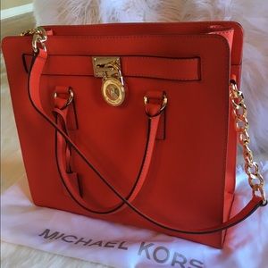 Michael Kors Hamilton Tote Mandarin